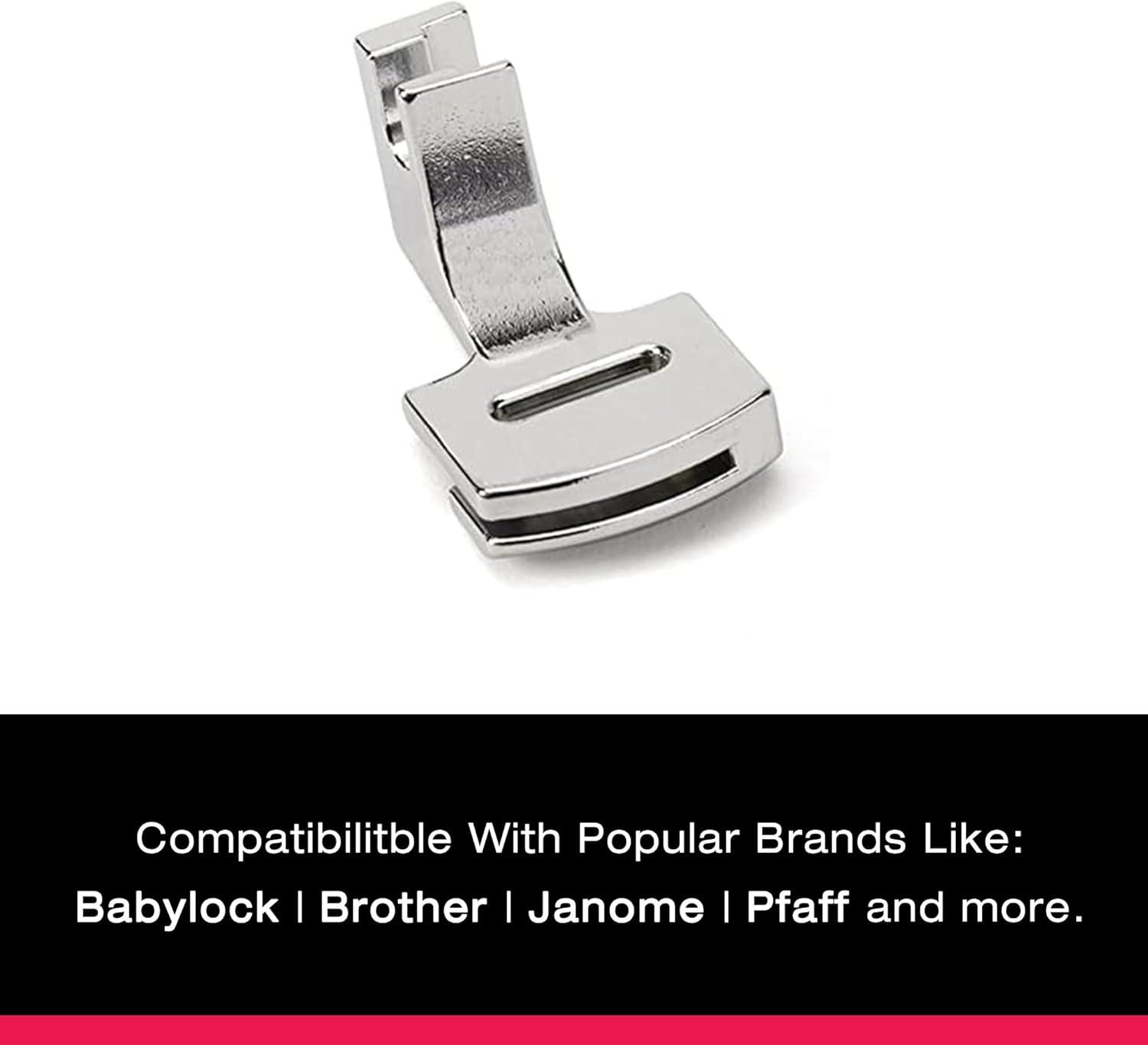 imageSINGER  Gathering Presser Foot for LowShank Sewing Machines Simutaneously Trims ampamp Hems Edges ZigZag and OverEdge Stitches  Sewing Made Easy