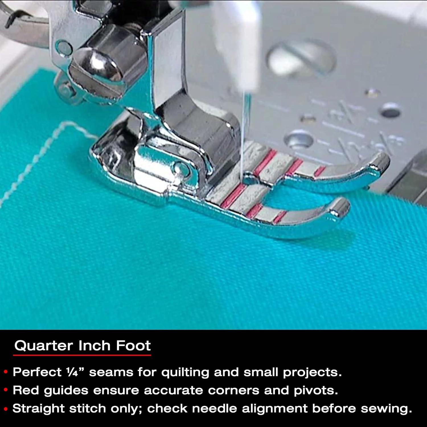 imageSINGER 14 Inch Piecing Presser Foot  Ensures Precision Seam Allowances for Quilting Crafting ampamp Apparel Making  Compatible with LowShank Sewing Machines