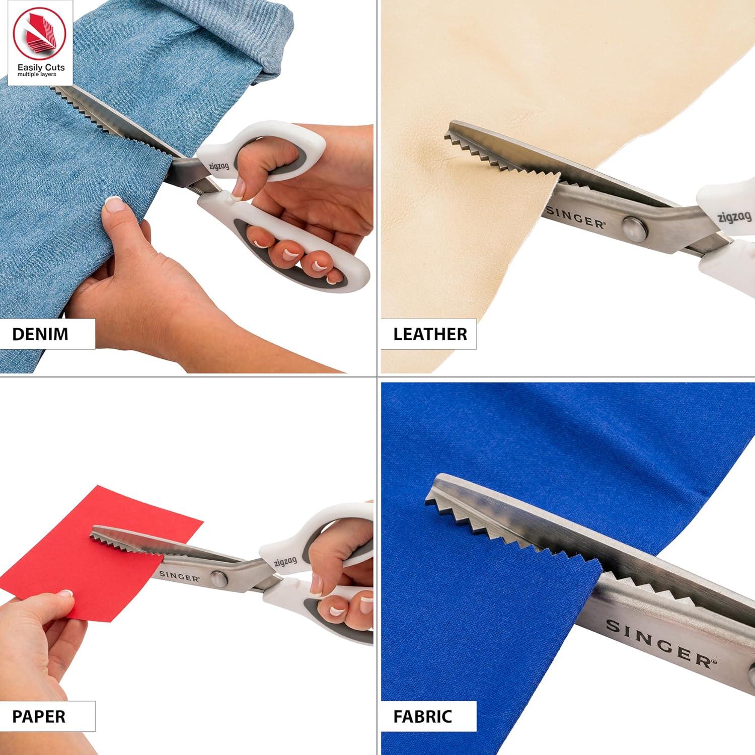 imageSINGER 9quot Pinking Shears  Zig Zag Scissors for Fabric