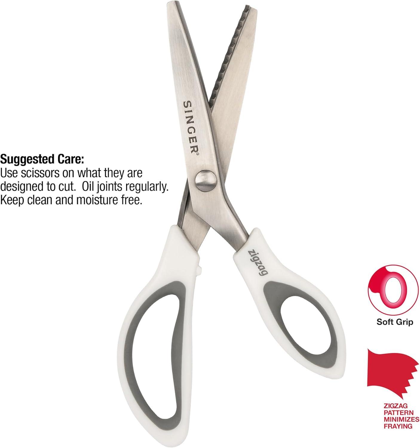 imageSINGER 9quot Pinking Shears  Zig Zag Scissors for Fabric
