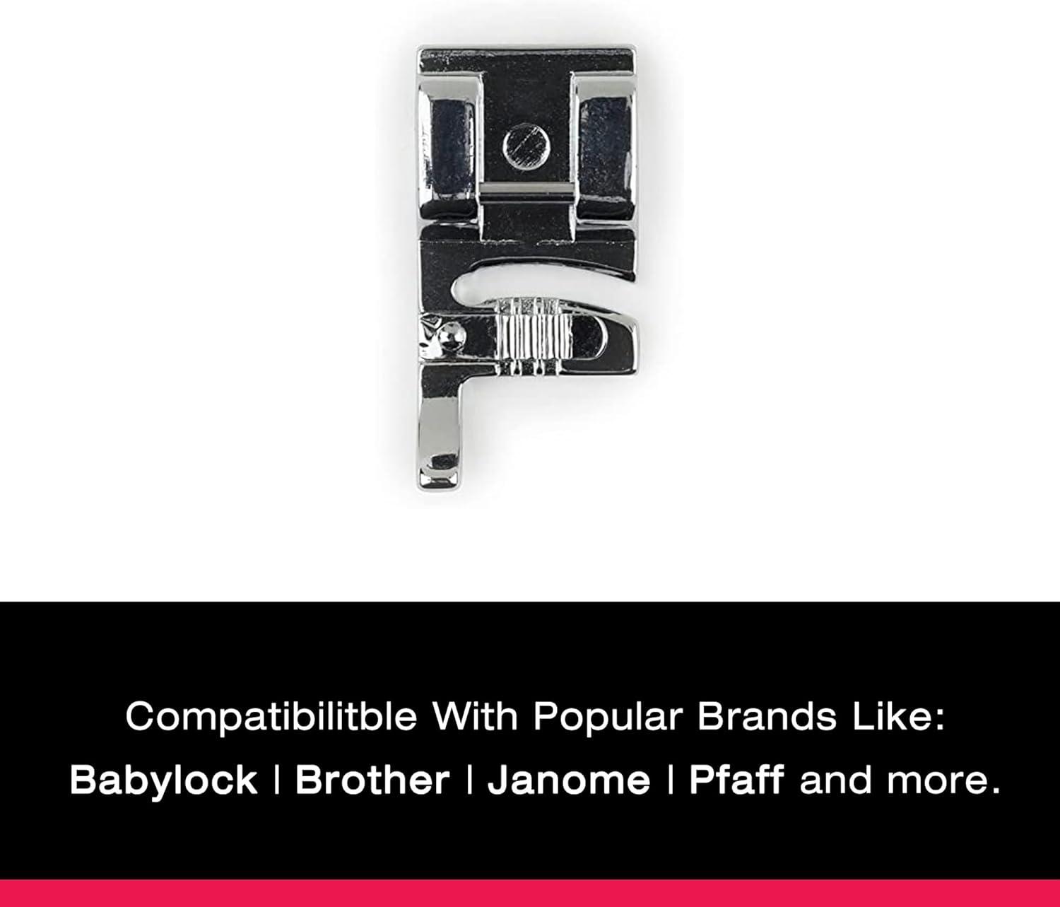 imageSINGER Cording Presser Foot  Decorative Stitching ampamp Surface Embellishments  Works with Cords Braids Floss ampamp Yarn  3Hole Guide for Creative Stitching