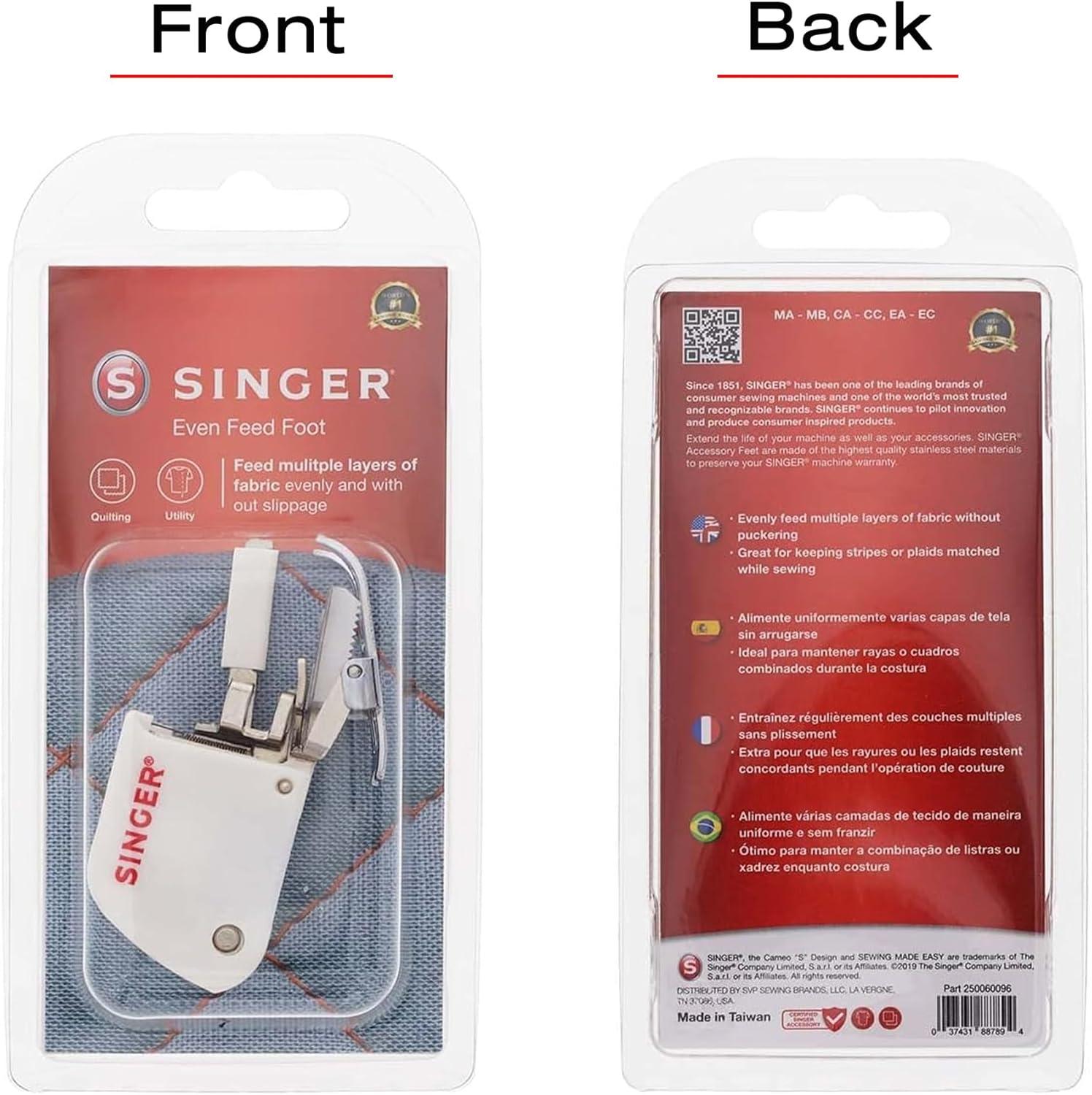 imageSINGER Even Feed Walking Presser Foot  Ideal for Quilting Sewing Multiple Layers ampamp Matching Patterns  Compatible with SINGER CA CB EA MA MB Series Sewing Machines