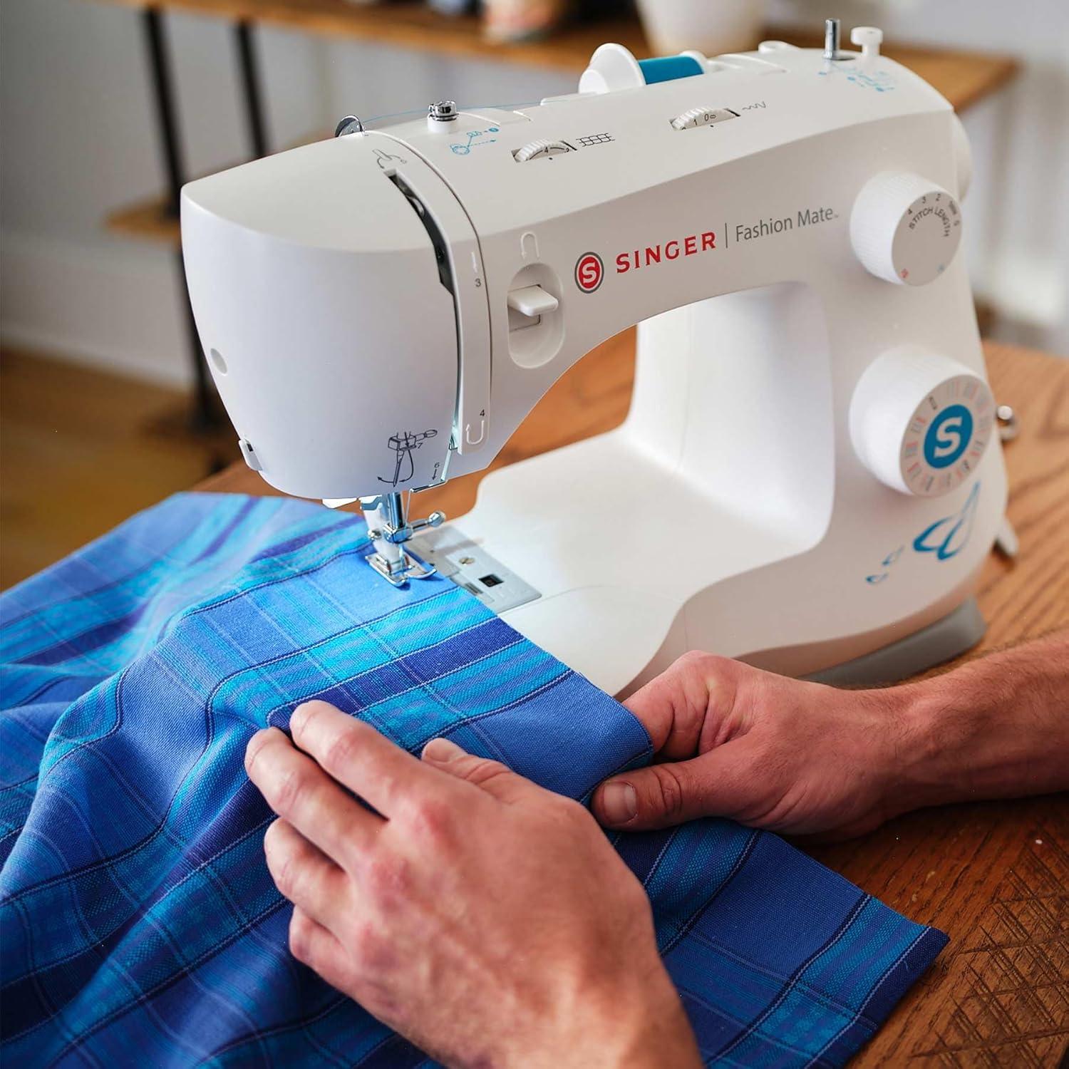 imageSINGER Fashion Mate 3342 Lightweight ampamp Portable Sewing Machine with Accessory Kit  32 BuiltIn Stitches Free Arm Full Metal frame LED Light ampamp 1step Buttonhole  Great for Crafts ampamp Mending