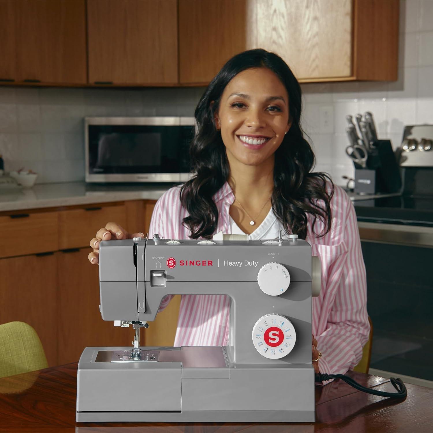 imageSINGER Heavy Duty 4423 High Speed Sewing Machine with Accessory Kit  Strong Motor With Enhanced Piercing Power 97 Stitch Applications Full Metal frame 1step Buttonhole ampamp LED Light4423 Exclusive Bundle