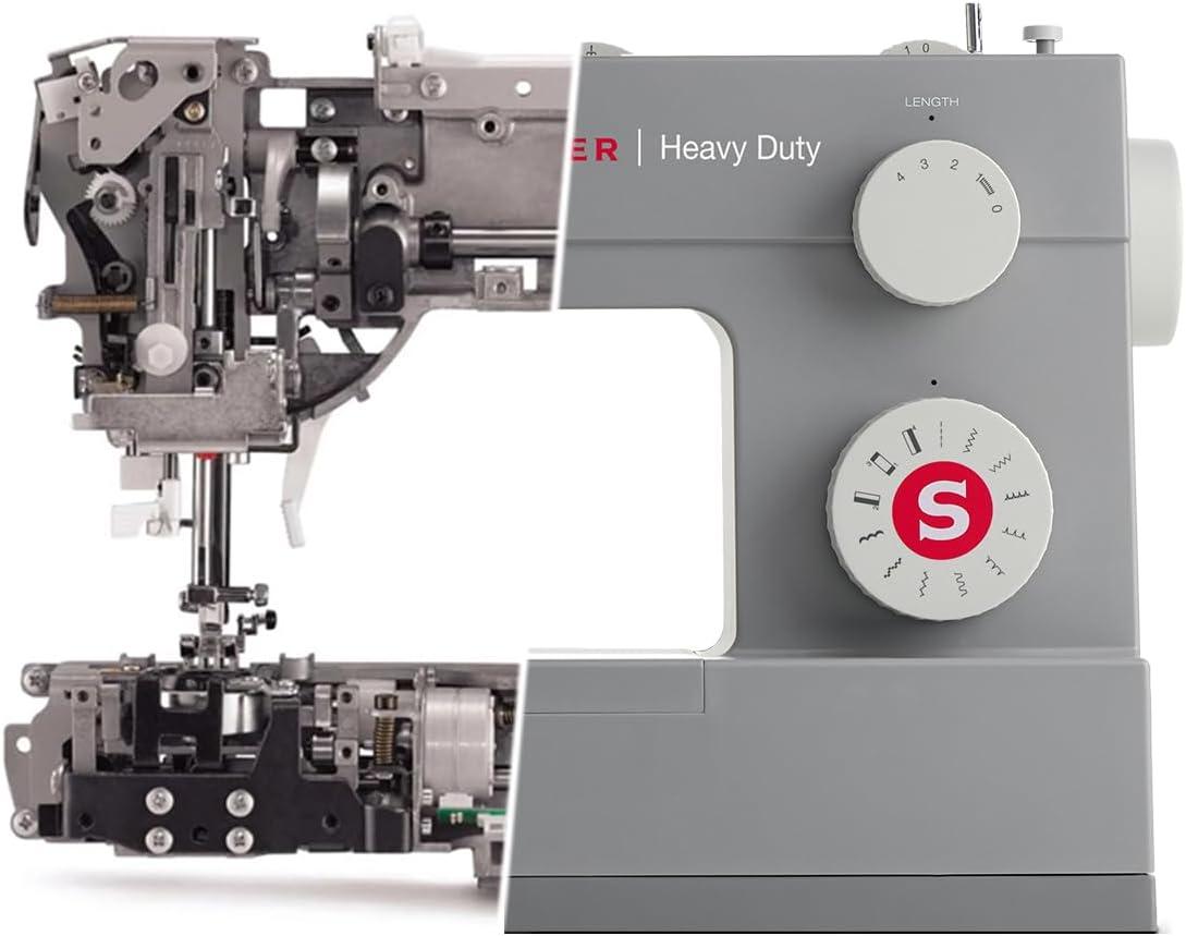 imageSINGER Heavy Duty 4423 High Speed Sewing Machine with Accessory Kit  Strong Motor With Enhanced Piercing Power 97 Stitch Applications Full Metal frame 1step Buttonhole ampamp LED Light4423 Sewing Machine
