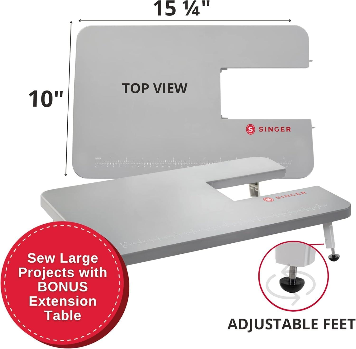 imageSINGER Heavy Duty 4452 High Speed Sewing Machine With Accessory Kit  Strong Motor with Enhanced Piercing Power 110 Stitch Applications Full Metal frame 1step Buttonhole ampamp LED Lights4452  Holiday Bundle
