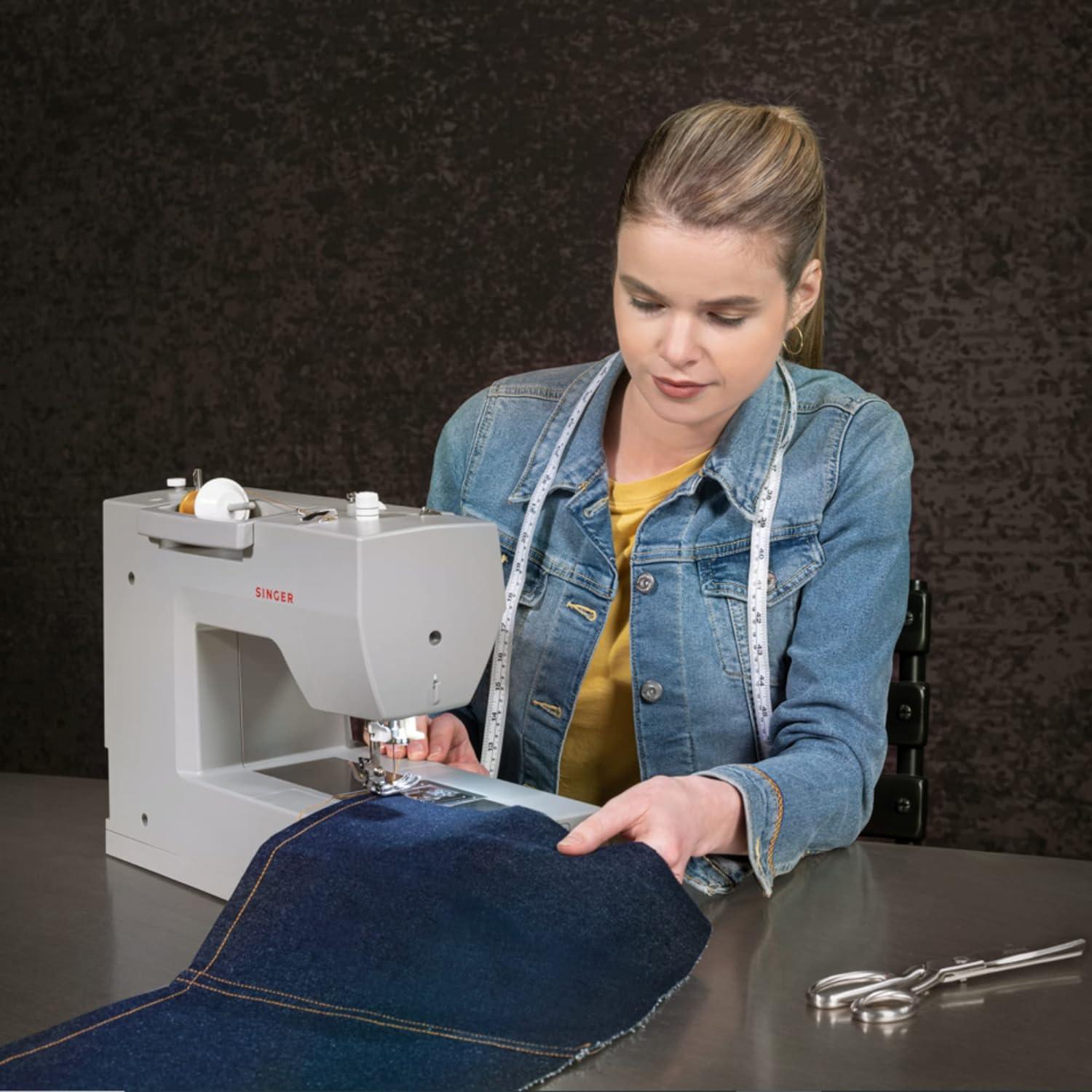 imageSINGER Heavy Duty 6700C Computerized Sewing Machine with Accessory Kit  Strong Motor with Enhanced Piercing Power 411 Stitch Applications LCD Screen Full Metal frame ampamp 1step Buttonhole