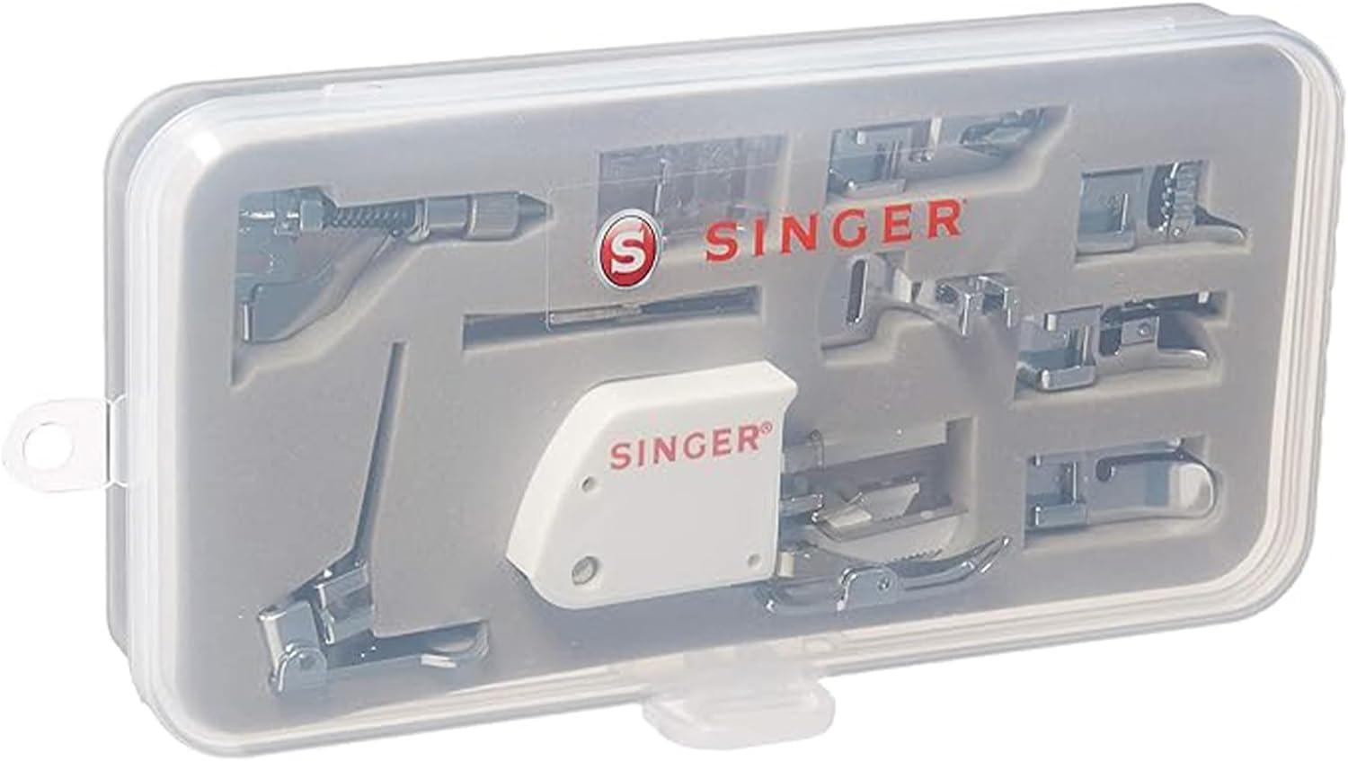imageSINGER Home Dcor Presser Foot Kit  Includes Piping Bias Binder ampamp Ruffler Attachment  Perfect for Tailored Finishes Bias Binding ampamp Pleating  Compatible with SINGER Sewing MachineAccessory Kit