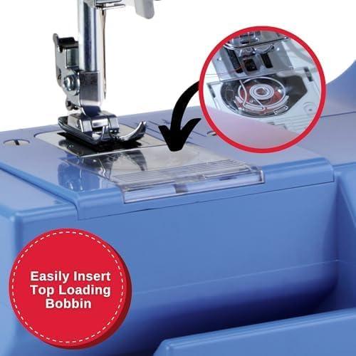 imageSINGER M1000 Mending Machine  Compact Lightweight ampamp Portable With 32 Stitch Applications ampamp LED Light  Great for Light to Medium Weight Fabrics ampamp Repairs  BlueBlue