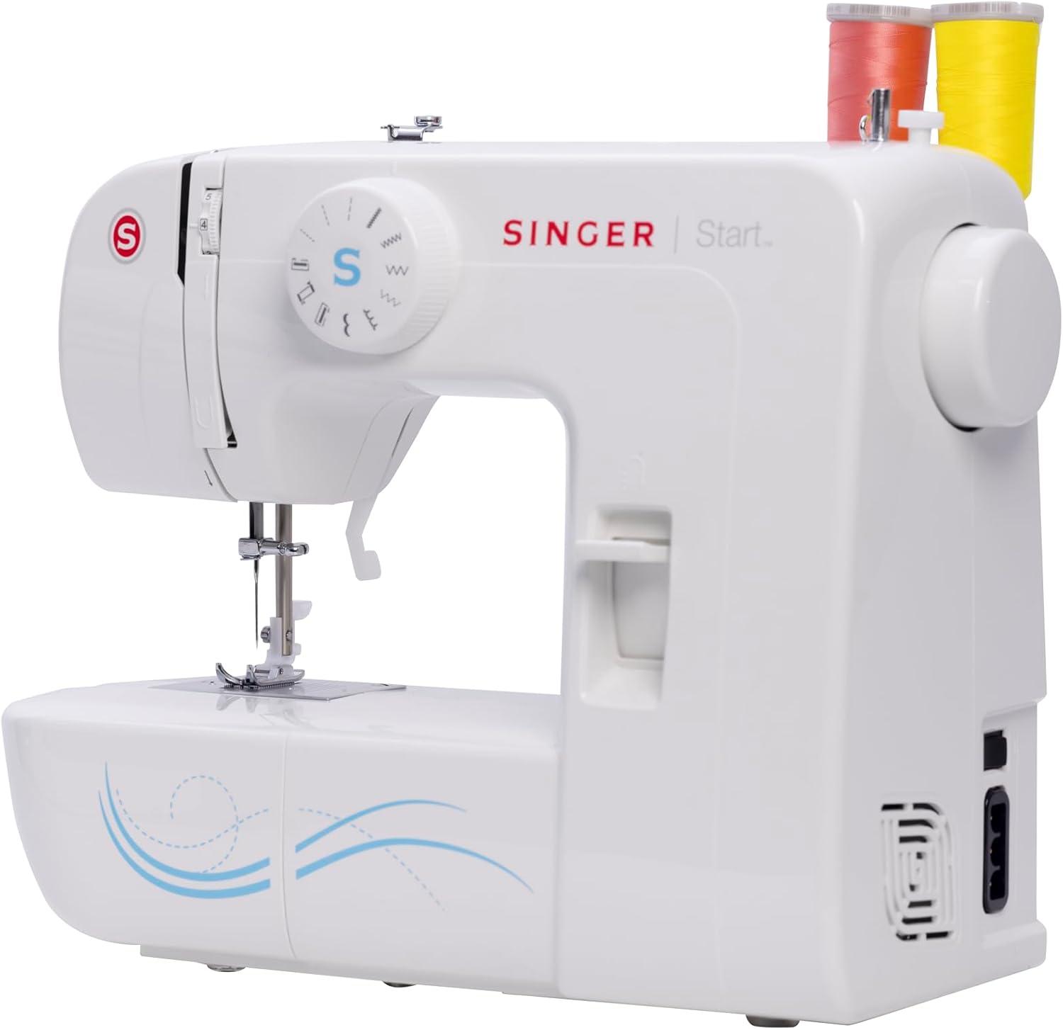 imageSINGER M1150 Lightweight ampamp Portable Sewing Machine With 45 Stitch Applications LED Light ampamp 4step Buttonhole  Used for Mending and Sewing1304