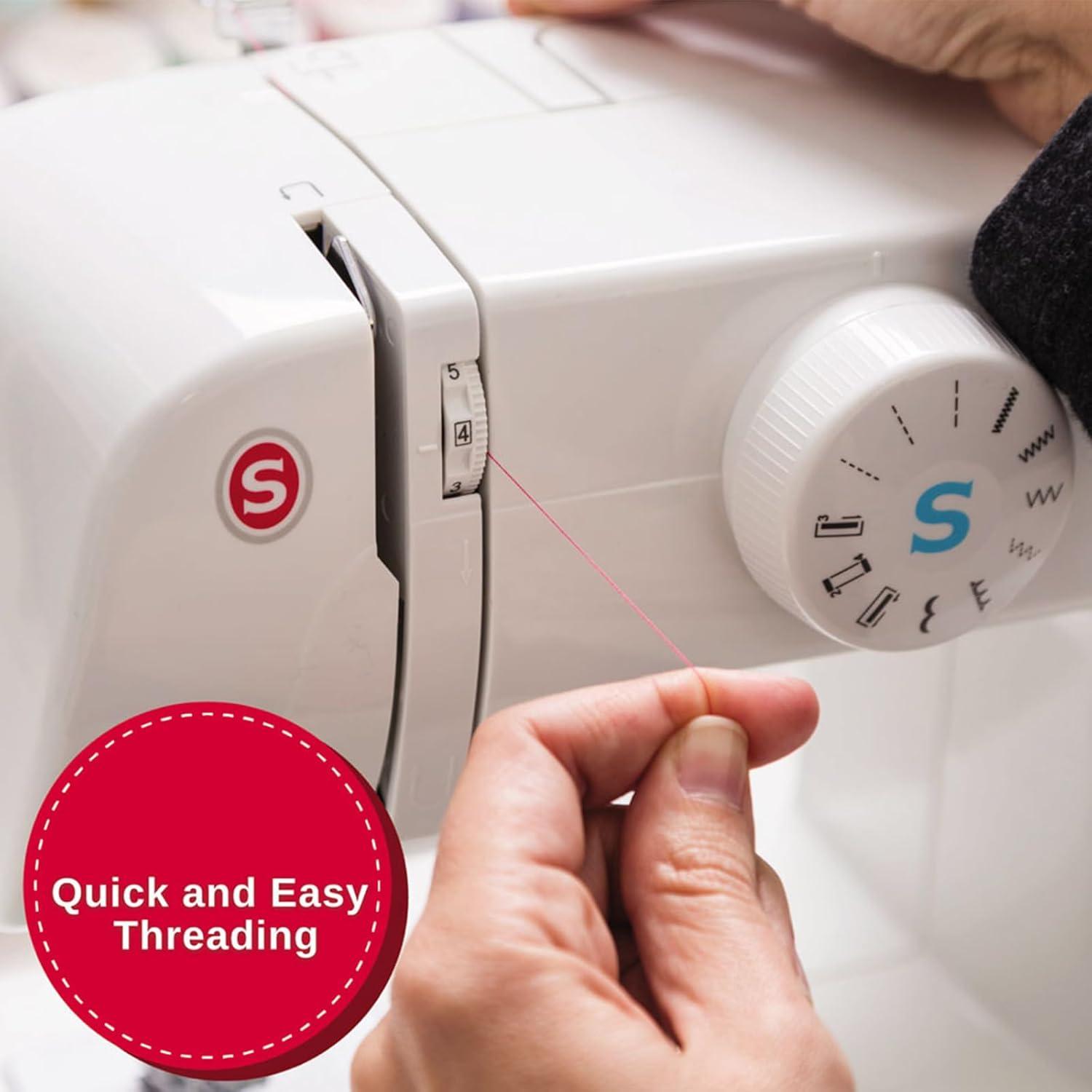 imageSINGER M1150 Lightweight ampamp Portable Sewing Machine With 45 Stitch Applications LED Light ampamp 4step Buttonhole  Used for Mending and Sewing1304