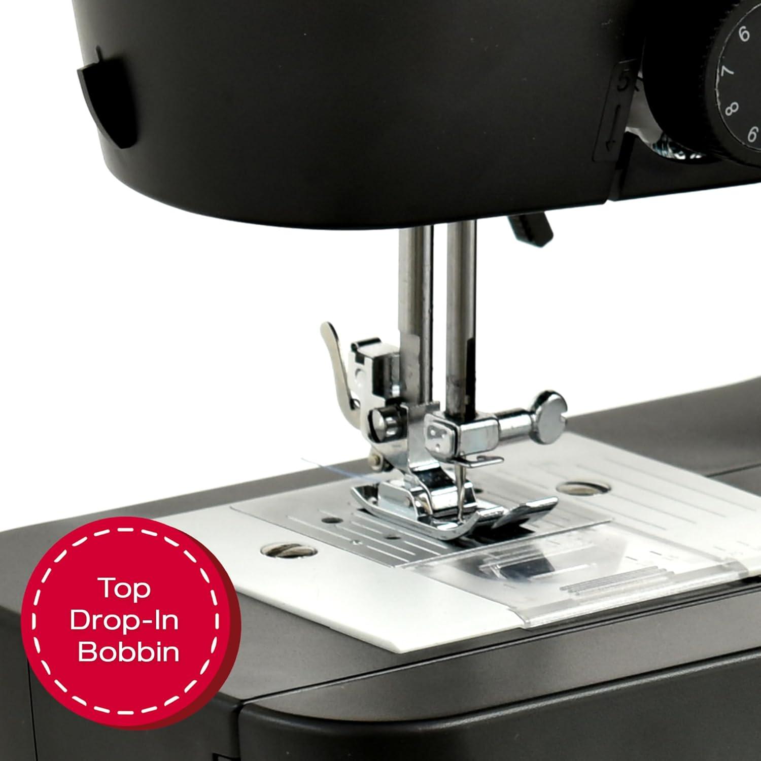 imageSINGER M1150 Lightweight ampamp Portable Sewing Machine With 45 Stitch Applications LED Light ampamp 4step Buttonhole  Used for Mending and SewingM1150 Black