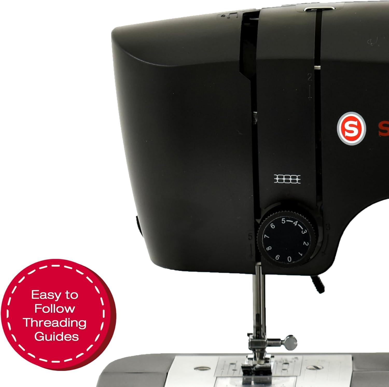 imageSINGER M1150 Lightweight ampamp Portable Sewing Machine With 45 Stitch Applications LED Light ampamp 4step Buttonhole  Used for Mending and SewingM1150 Black