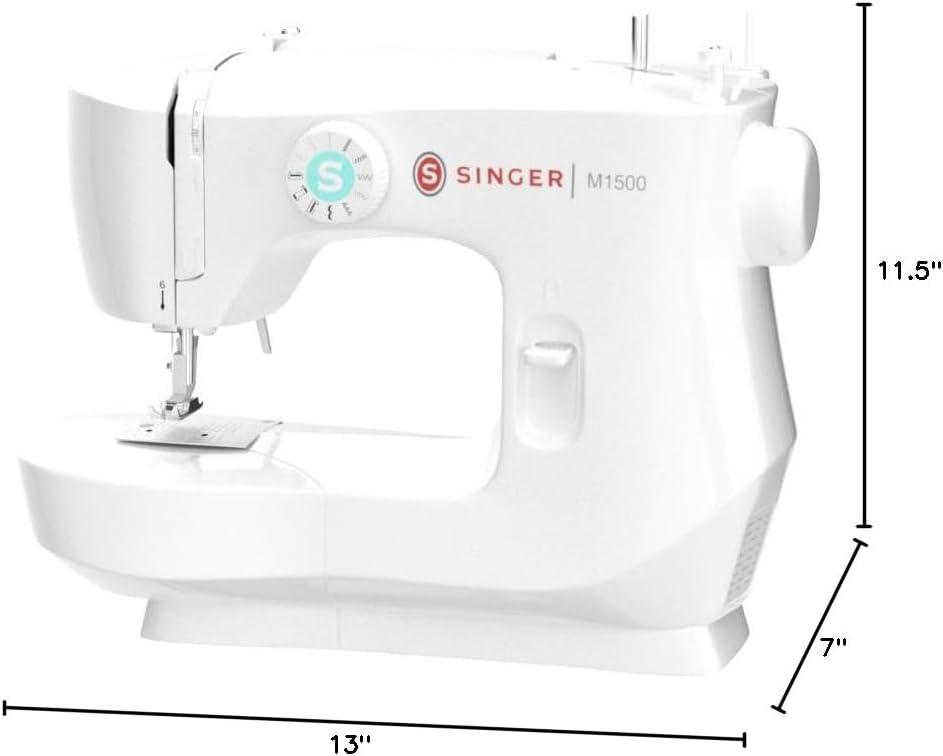 imageSINGER M3300 Lightweight ampamp Portable Sewing Machine With 97 Stitch Applications LED Light ampamp 1step Buttonhole  Used for Mending and SewingM1500