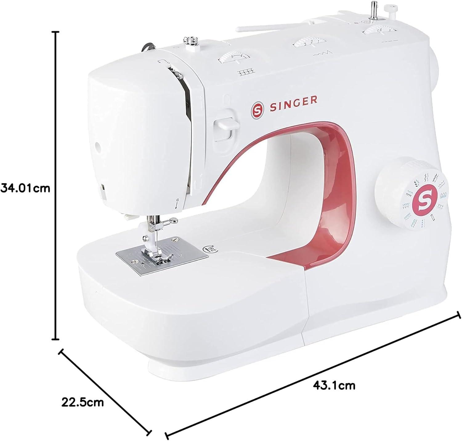 imageSINGER MX231 Lightweight ampamp Portable Sewing Machine with Accessory Kit ampamp Foot Pedal  97 Stitch Applications LED Light ampamp 1step Buttonhole  Great for Crafts ampamp MendingSewing Machine