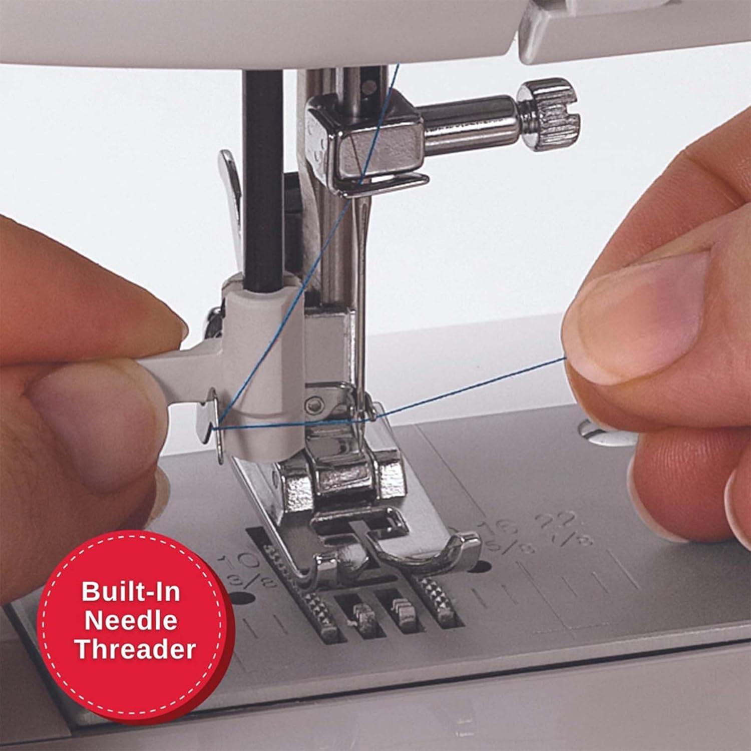 imageSINGER MX231 Lightweight ampamp Portable Sewing Machine with Accessory Kit ampamp Foot Pedal  97 Stitch Applications LED Light ampamp 1step Buttonhole  Great for Crafts ampamp MendingSewing Machine