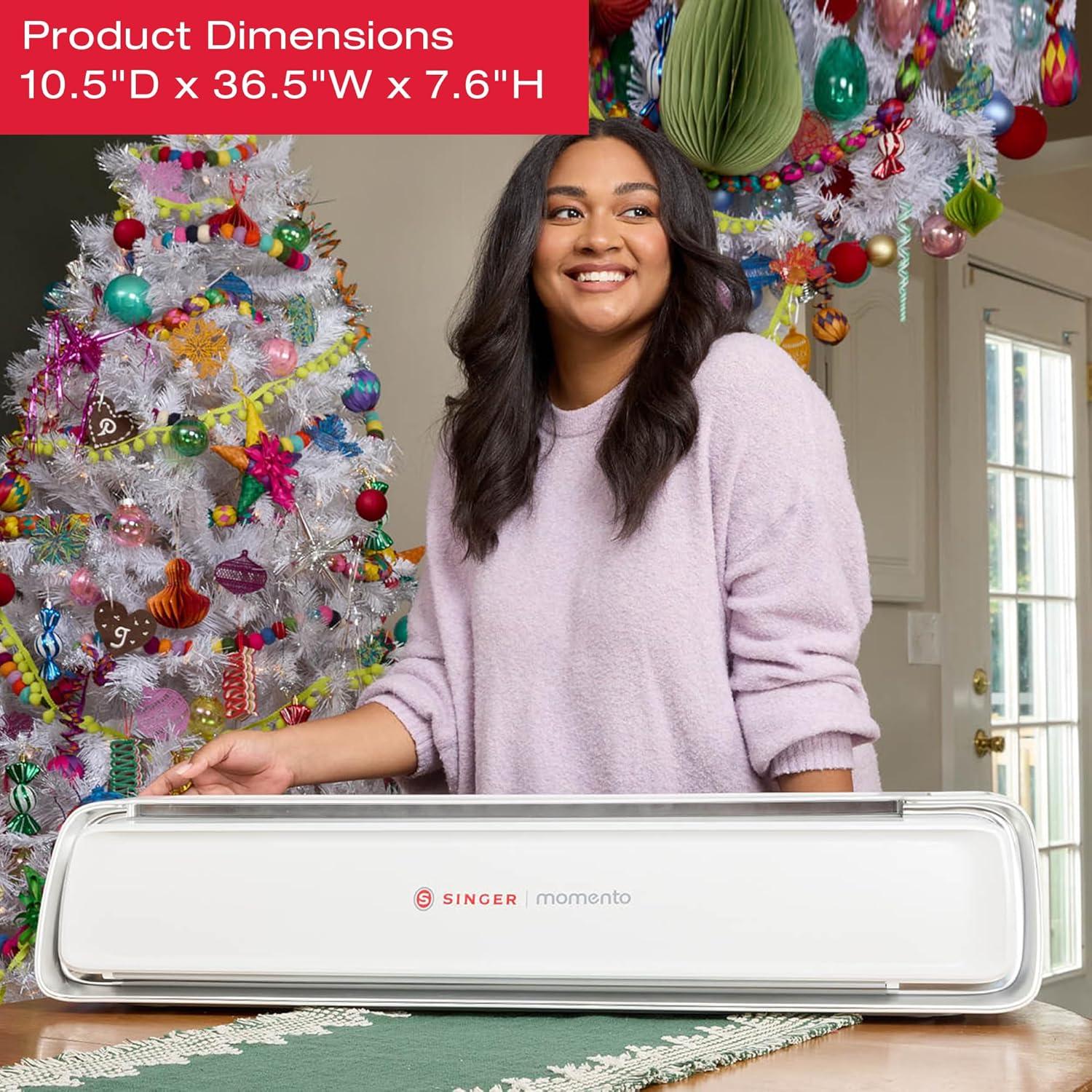 imageSINGER Momento 24quot Smart Powerful Cutting Machine with WiFi Connectivity Color LCD Touch Screen Built in LED Light Display for Crafters and Sewists