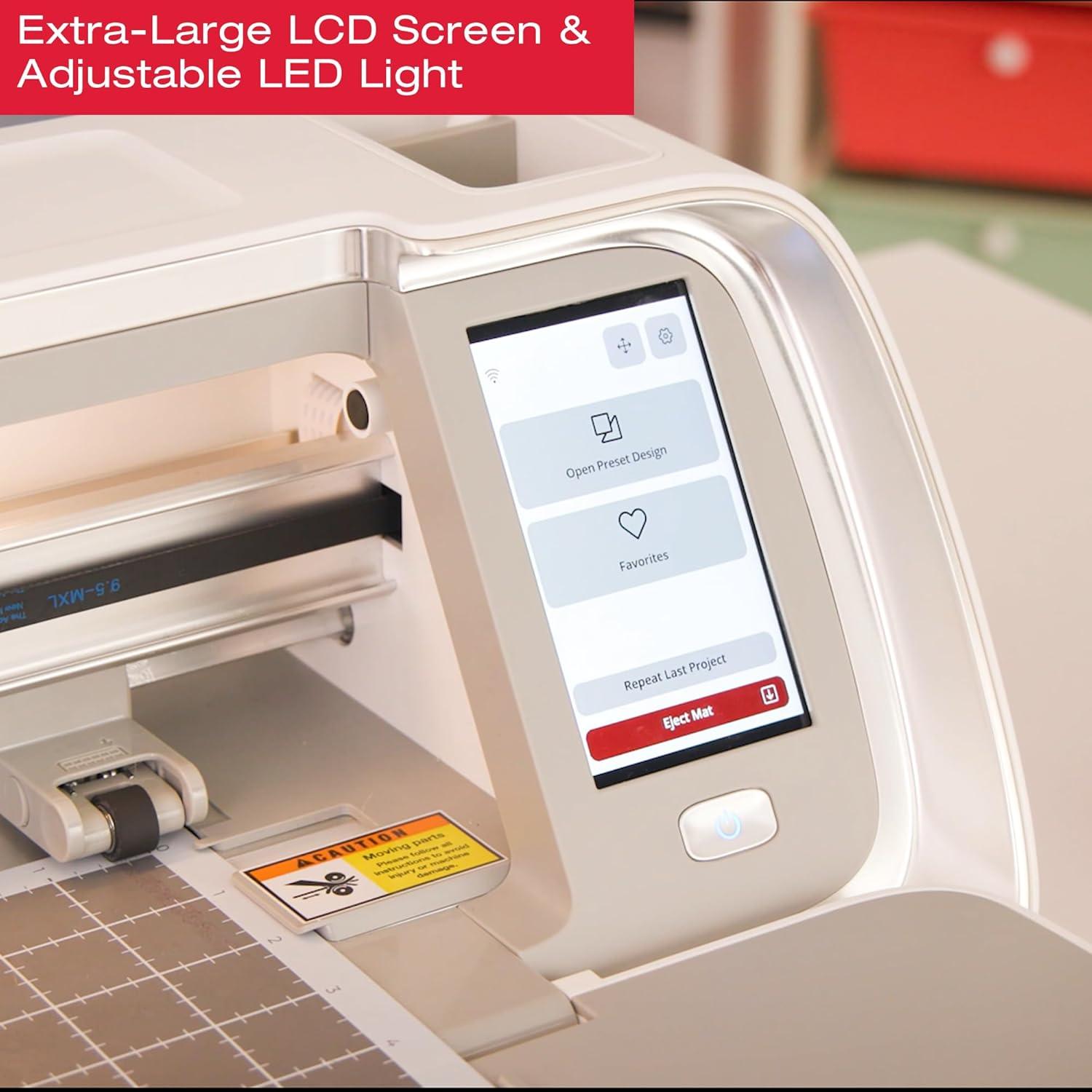 imageSINGER Momento 24quot Smart Powerful Cutting Machine with WiFi Connectivity Color LCD Touch Screen Built in LED Light Display for Crafters and Sewists