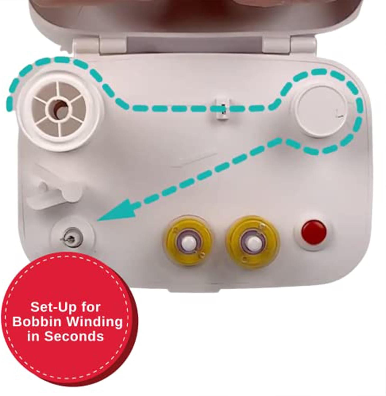 imageSINGER Portable Bobbin Winder  Compact ampamp EasytoUse Bobbin Winding Machine with Automatic ShutOff  Compatible with Class 15 ampamp 15J Bobbins