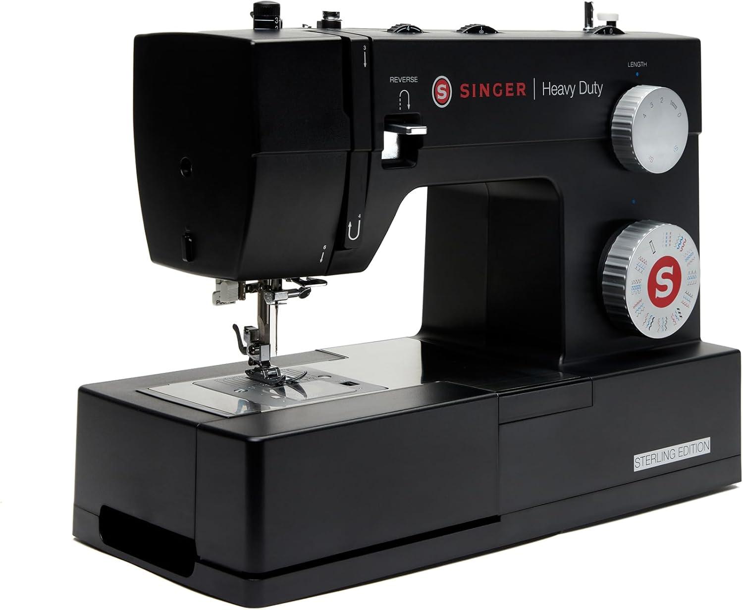 imageSINGER Sterling Edition Heavy Duty 4432 Sewing Machine with Accessory Kit  Strong Motor with Enhanced Piercing Power 110 Stitch Applications Full Metal frame ampamp 1step Buttonhole