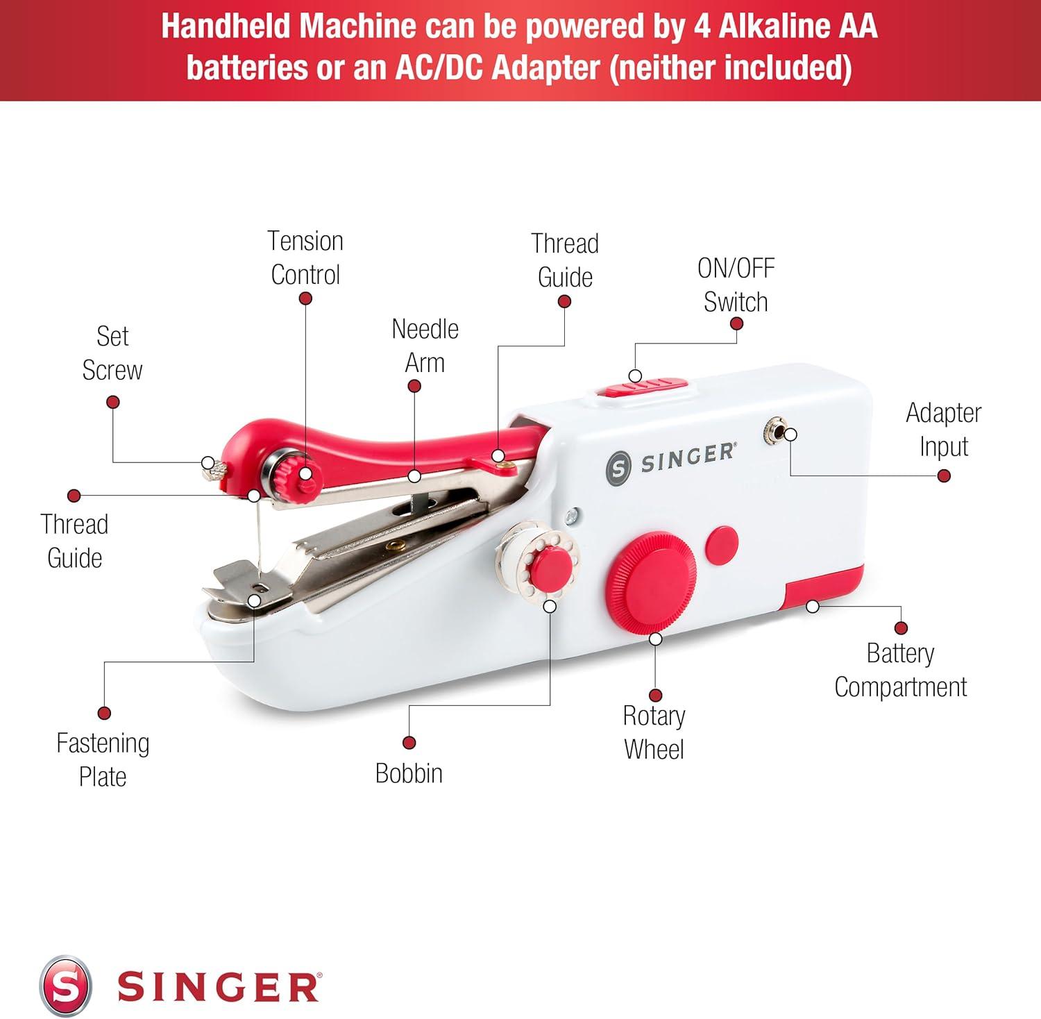imageSINGER Stitch Sew Quick Portable Mending Machine  Single Thread Machine for Quick Repairs