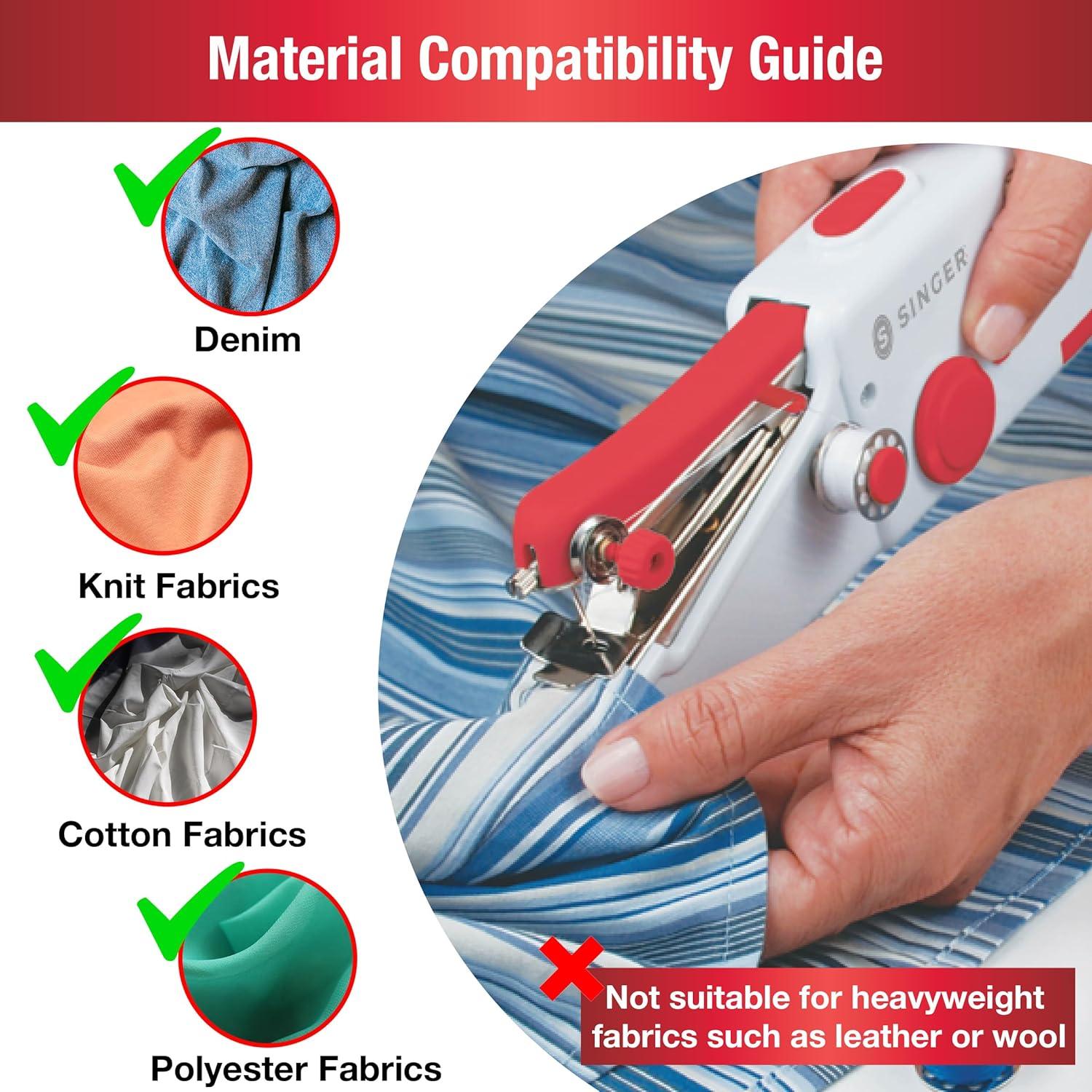 imageSINGER Stitch Sew Quick Portable Mending Machine  Single Thread Machine for Quick Repairs