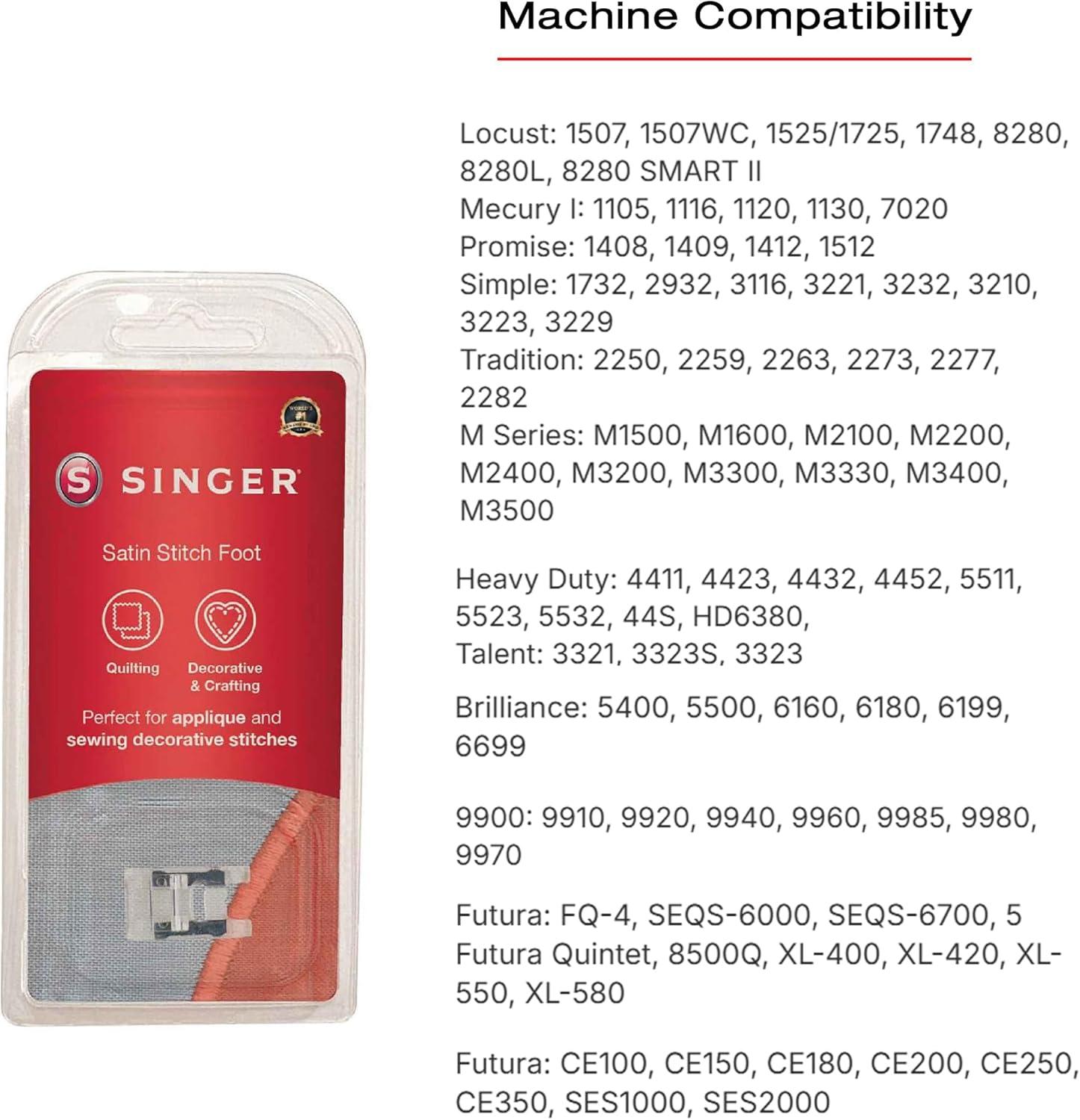 imageSinger  Satin Stitch Presser Foot  Sewing Made Easy