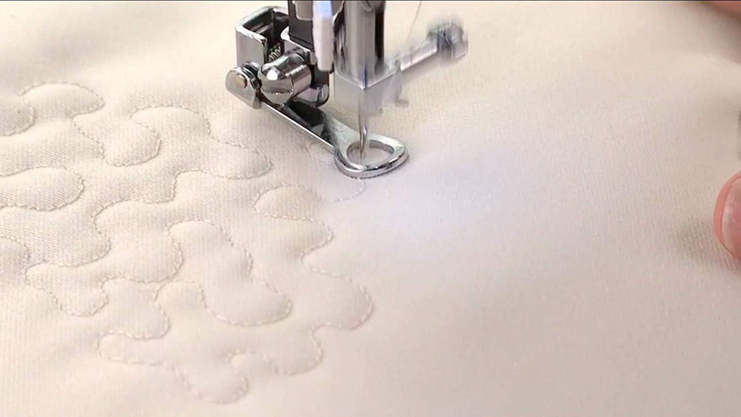 imageSinger  Stippling Darning ampamp Freehand Embroidery Presser Foot Stipple Quilting Repair Holes Create Freehand Monograms  Sewing Made Easy Silver
