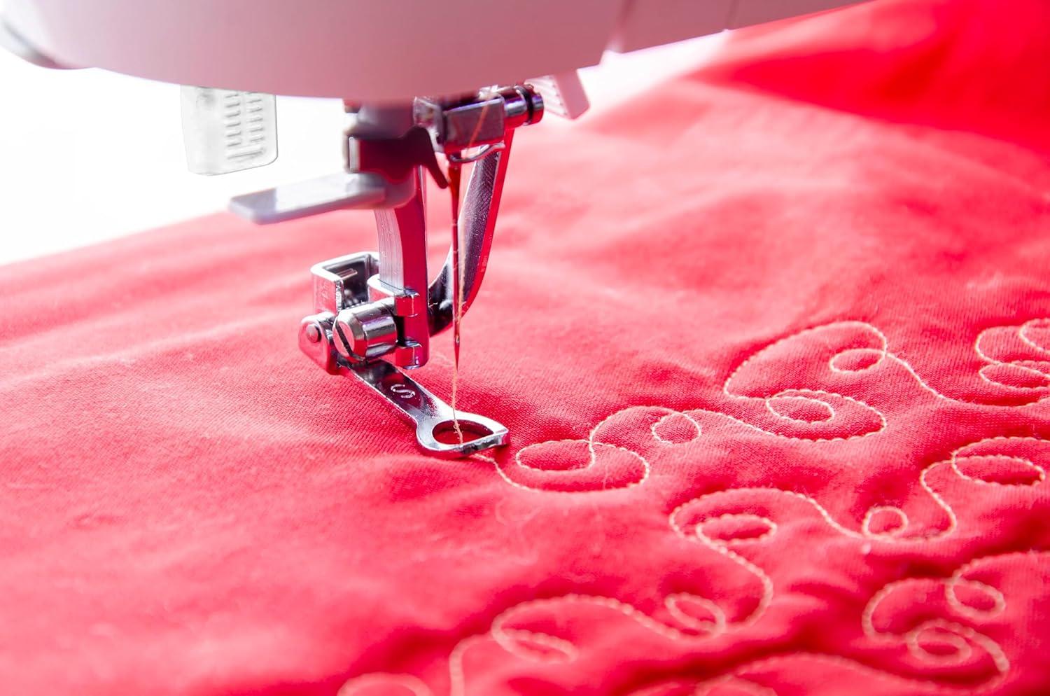 imageSinger  Stippling Darning ampamp Freehand Embroidery Presser Foot Stipple Quilting Repair Holes Create Freehand Monograms  Sewing Made Easy Silver