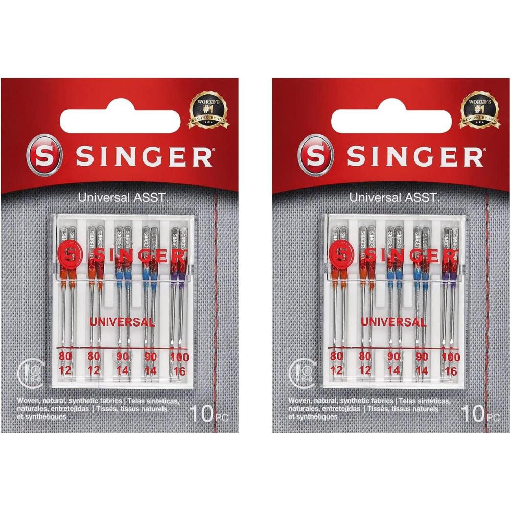 imageSINGER 04741 Regular Point Needles Size 10016 5 CountSet of 20  Size 8012 8  9014 8  10016 4