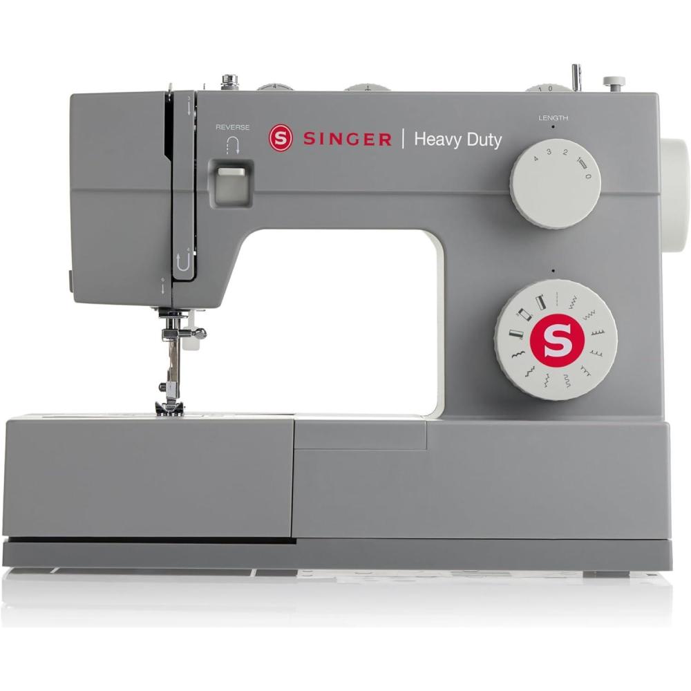 imageSINGER Heavy Duty 4411 High Speed Sewing Machine with Accessory Kit  Strong Motor With Enhanced Piercing Power 69 Stitch Applications Full Metal frame 4step Buttonhole ampamp LED LightSewing Machine