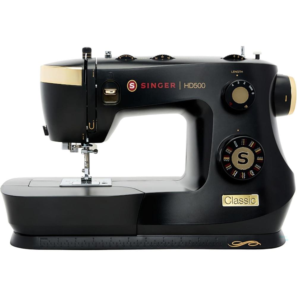 imageSINGER Heavy Duty 500 Classic Sewing Machine with Accessory Kit  Strong Motor with Enhanced Piercing Power 23 BuiltIn Stitches Full Metal frame 1step Buttonhole ampamp LED Light