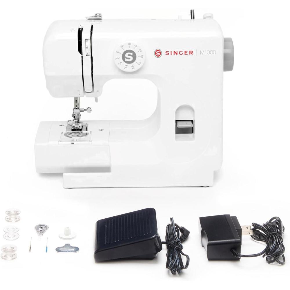 imageSINGER M1000 Mending Machine  Compact Lightweight ampamp Portable With 32 Stitch Applications ampamp LED Light  Great for Light to Medium Weight Fabrics ampamp Repairs  BlueWhite