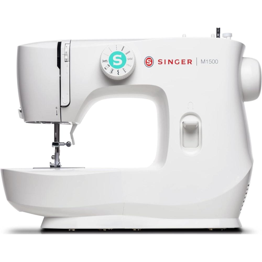 imageSINGER M3300 Lightweight ampamp Portable Sewing Machine With 97 Stitch Applications LED Light ampamp 1step Buttonhole  Used for Mending and SewingM1500