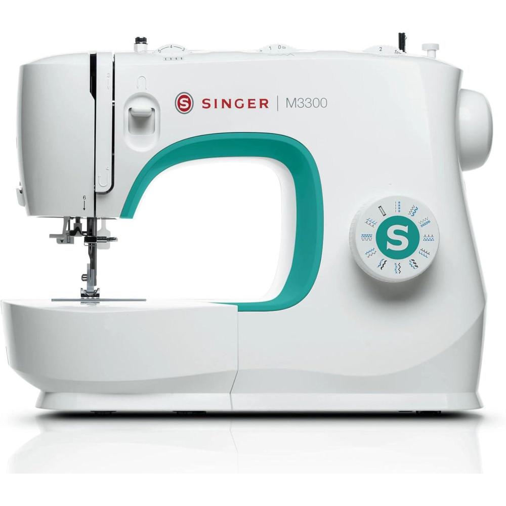 imageSINGER M3300 Lightweight ampamp Portable Sewing Machine With 97 Stitch Applications LED Light ampamp 1step Buttonhole  Used for Mending and SewingM3300