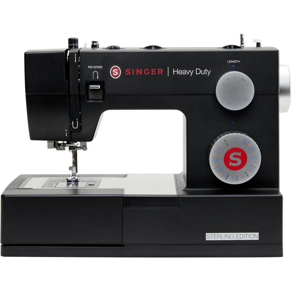 imageSINGER Sterling Edition Heavy Duty 4432 Sewing Machine with Accessory Kit  Strong Motor with Enhanced Piercing Power 110 Stitch Applications Full Metal frame ampamp 1step Buttonhole