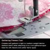 imageSINGER  Gathering Presser Foot for LowShank Sewing Machines Simutaneously Trims ampamp Hems Edges ZigZag and OverEdge Stitches  Sewing Made Easy