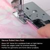 imageSINGER  Narrow Rolled Hem Foot for LowShank Sewing Machines 18 Inch Hem Light to Medium Weight Fabrics Couch Over Narrow Cord  Sewing Made Easy