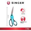 imageSINGER 812Inch ProSeries Heavy Duty Bent Sewing ScissorsScissors