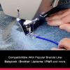 imageSINGER Beading Presser Foot for Serger  Add Beads Sequins ampamp Trims Easily  SnapOn Foot for SA Series Sergers  Fits 14CG754 14SH754 S0100 HD0400S X5004HD  Not for 4423 5705cSerger Beading
