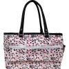 imageSINGER Collapsible Deluxe Store ampamp Tote CaddyRose Leopard PrintRose Leopard Print