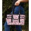imageSINGER Collapsible Deluxe Store ampamp Tote CaddyRose Leopard PrintRose Leopard Print