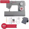imageSINGER Heavy Duty 4432 High Speed Black Sewing Machine with Accessory Kit  Strong Motor with Enhanced Piercing Power 110 Stitch Applications Full Metal frame 1step Buttonhole ampamp LED LightGrey