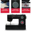 imageSINGER Heavy Duty 4432 High Speed Black Sewing Machine with Accessory Kit  Strong Motor with Enhanced Piercing Power 110 Stitch Applications Full Metal frame 1step Buttonhole ampamp LED LightBlack