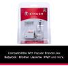 imageSINGER Home Dcor Presser Foot Kit  Includes Piping Bias Binder ampamp Ruffler Attachment  Perfect for Tailored Finishes Bias Binding ampamp Pleating  Compatible with SINGER Sewing MachinePresser Foot Kit