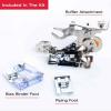imageSINGER Home Dcor Presser Foot Kit  Includes Piping Bias Binder ampamp Ruffler Attachment  Perfect for Tailored Finishes Bias Binding ampamp Pleating  Compatible with SINGER Sewing MachinePresser Feet Kit