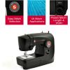 imageSINGER M1150 Lightweight ampamp Portable Sewing Machine With 45 Stitch Applications LED Light ampamp 4step Buttonhole  Used for Mending and SewingM1150 Black