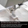 imageSINGER NonStick Presser Foot  Ideal for Sewing Leather Vinyl Plastic Oilcloth ampamp Laminated Fabrics  Smooth Glide with Teflon Coating  Works Best On Singer Sewing Machines
