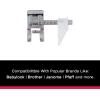imageSINGER Sew Easy Presser Foot  Adjustable Guide for Precision Seam Allowances  Perfect for Topstitching and Straight Line Sewing  Compatible with LowShank Sewing Machines