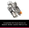 imageSinger 2500270 Sewing Machine Ruffler Attachment Presser Foot for LowShank Sewing Machines Silver